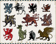 Heraldic griffins