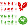 Abstract illustration of several christmas icons and symbols Abstract illustration of several christmas icons and symbols