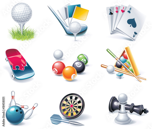 Vector: Vector cartoon style icon set. Part 36. Sport Vector cartoon style icon set. Part 36. Sport