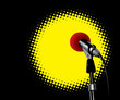 Microphone In Spotlight