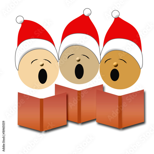 Illustration: Christmas carolers illustration Christmas carolers illustration