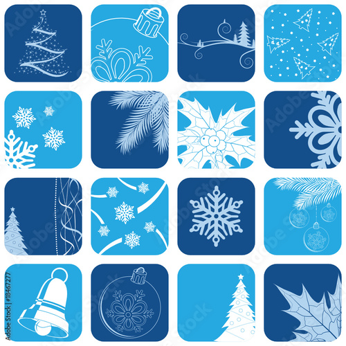Christmas icon set
