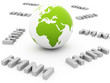 world H1N1, green color