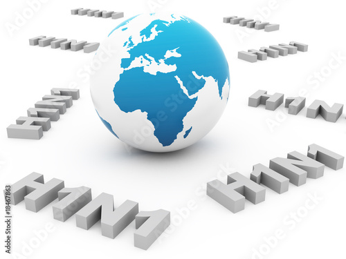 world H1N1, blue color