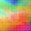 Abstract multicolor square tile mosaic festive background.