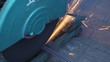 Sawing metal
