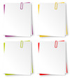 Bloc papier couleur x 4