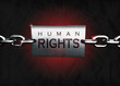 Human rights sign 3D illustration