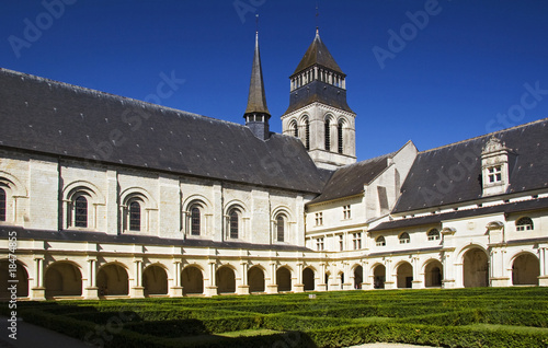 Photo: Courtyard of Abbaye de Fontevraud Courtyard of Abbaye de Fontevraud