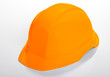 casque de chantier orange