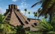 Maya Tempel 2012 Transformation blau grün 002