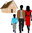 family and her house