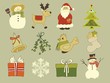 12 Weihnachtssymbole im Vektorformat