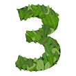 Vektor: three number leafs three number leafs