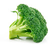 Ripe Broccoli Cabbage Isolated on White