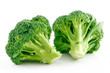 Ripe Broccoli Cabbage Isolated on White