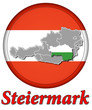 3D-Button Republik Österreich - Steiermark