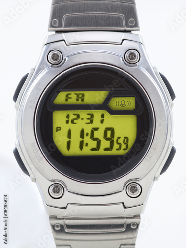 digital watch face. Digital Watch close up with yellow face © aberenyi #18495623. Digital Watch close up with yellow face