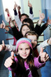 happy children group in school happy children group in school