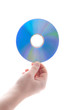 hand with disk hand with disk