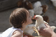 Photo: Kissing a chicken Kissing a chicken