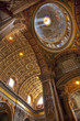Vatican Ceiling Inside Dome Saint Peter's Basilica Rome Italy