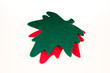Hojas de navidad verde y roja