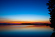 Blue and Orange Sunset on Beach Blue and Orange Sunset on Beach