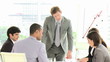 Panorama of business team in a meeting