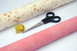 wallpaper,scissors and tape.
