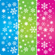 Simple vector snowflakes 1