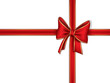 Red ribbon and bow
