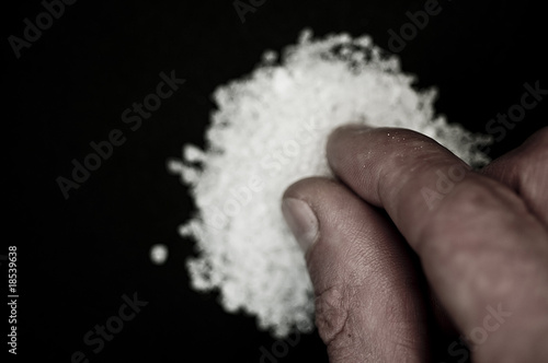 Photo: Pinching salt Pinching salt