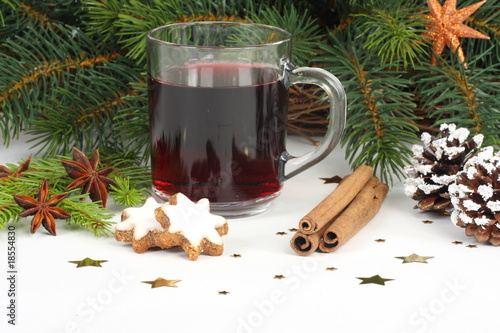 Photo: hot wine punch,star anise and cookies - xmas hot wine punch,star anise and cookies - xmas