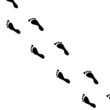Traces of feet