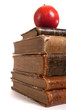 stack of retro books