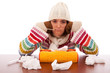 woman with flu symptoms woman with flu symptoms