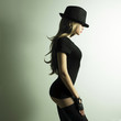 Young dancing woman