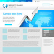 Web site design template.