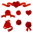 vector wax blanks seals with ribbons