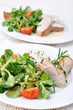 Schweinefilet mit Feldsalat und Wildreis