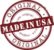 Vector made in usa stamp with red ink Vector made in usa stamp with red ink