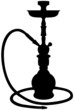 Narguile - Shisha - Pipe à Eau (silhouette - vecteur)