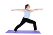 Woman in Yoga Position