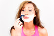 shaving girl