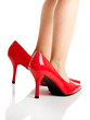 Playing with the red shoes