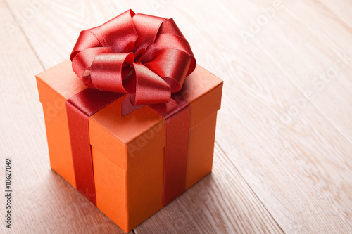 Photo: red gift box red gift box