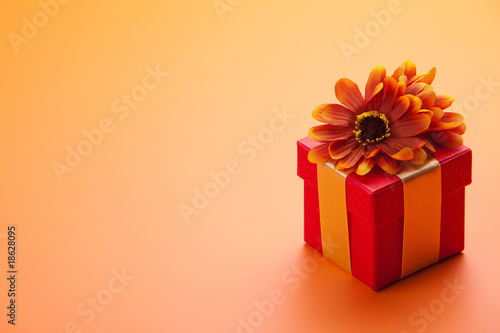 Photo: red gift box red gift box