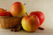 Apple with cinnamon
