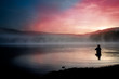 fishing early in the morning